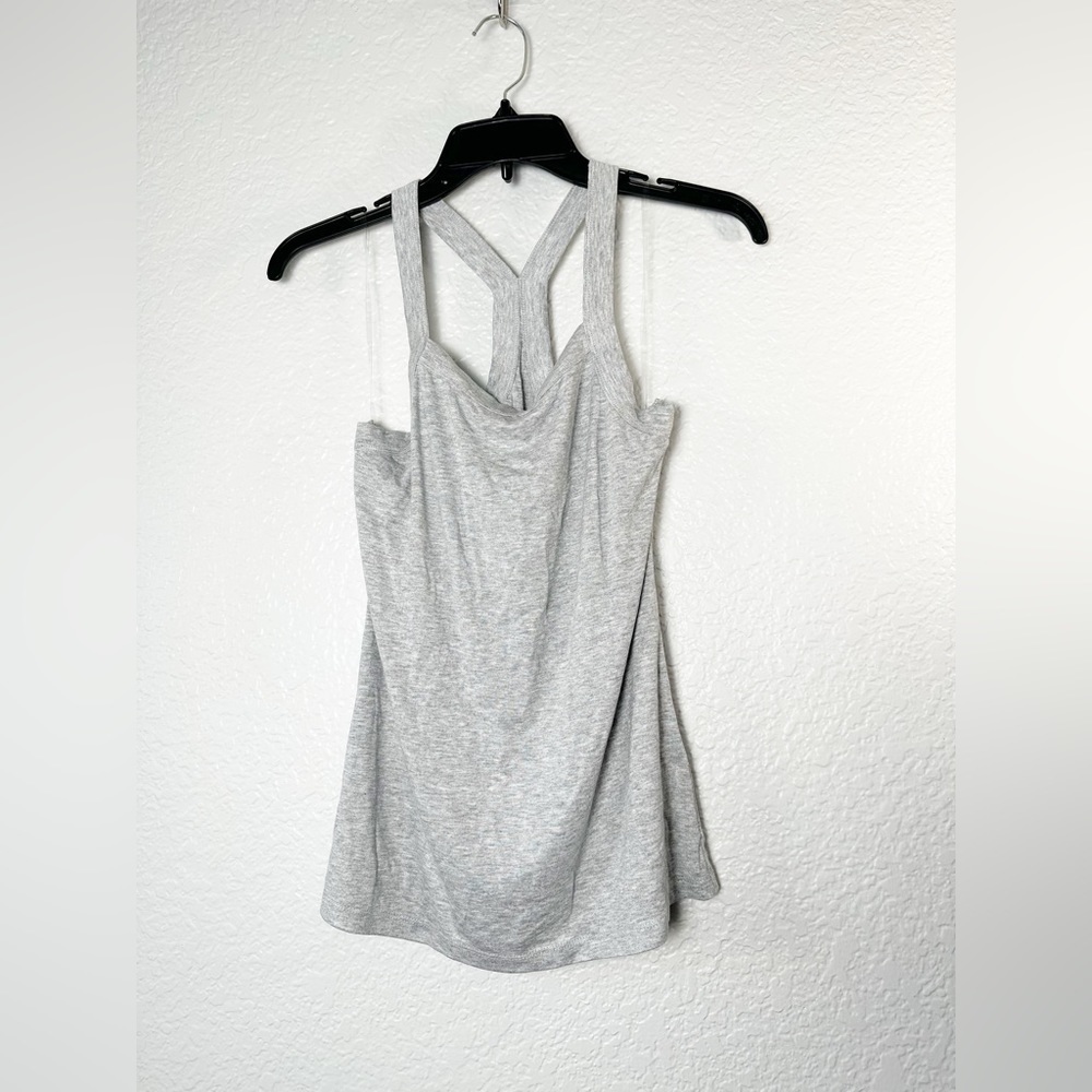 Doe & Rae Gray Tank Top with Design on Back